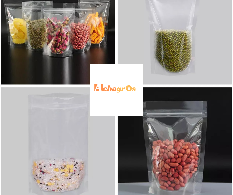 Care Pack - Sachet en plastique biodégradable Emballage de collations  transparent de qualité alimentaire Doypack Sachet de