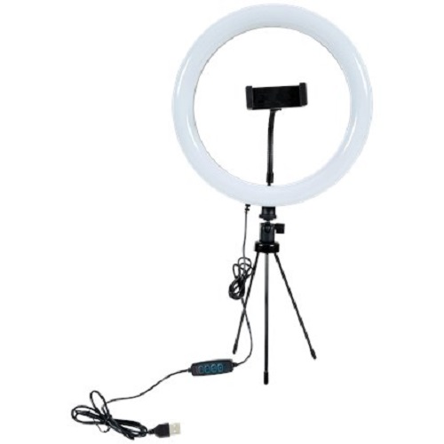 Lampe ronde pour selfie avec trépied (650 lumens)
